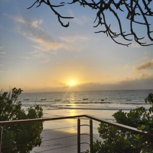 sunset balcony view